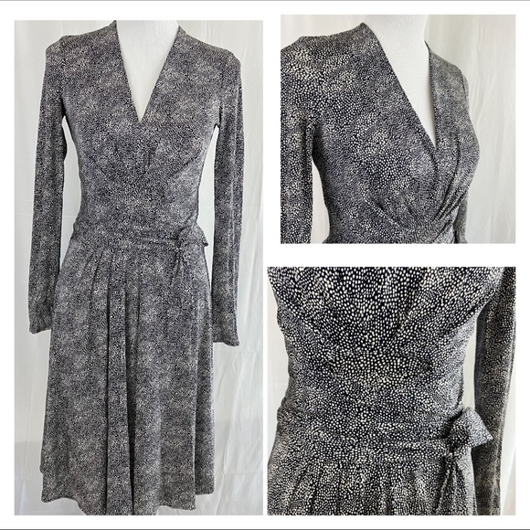 Tory Burch 100% Silk Wrap Tie Belt Dress Size XS - Picture 2 of 13